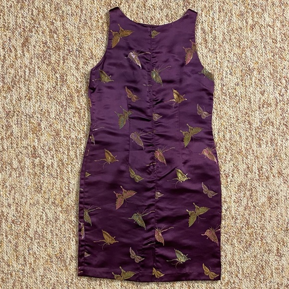 Vintage Pudding Shop by April Cornell purple mini dress - Picture 4 of 7